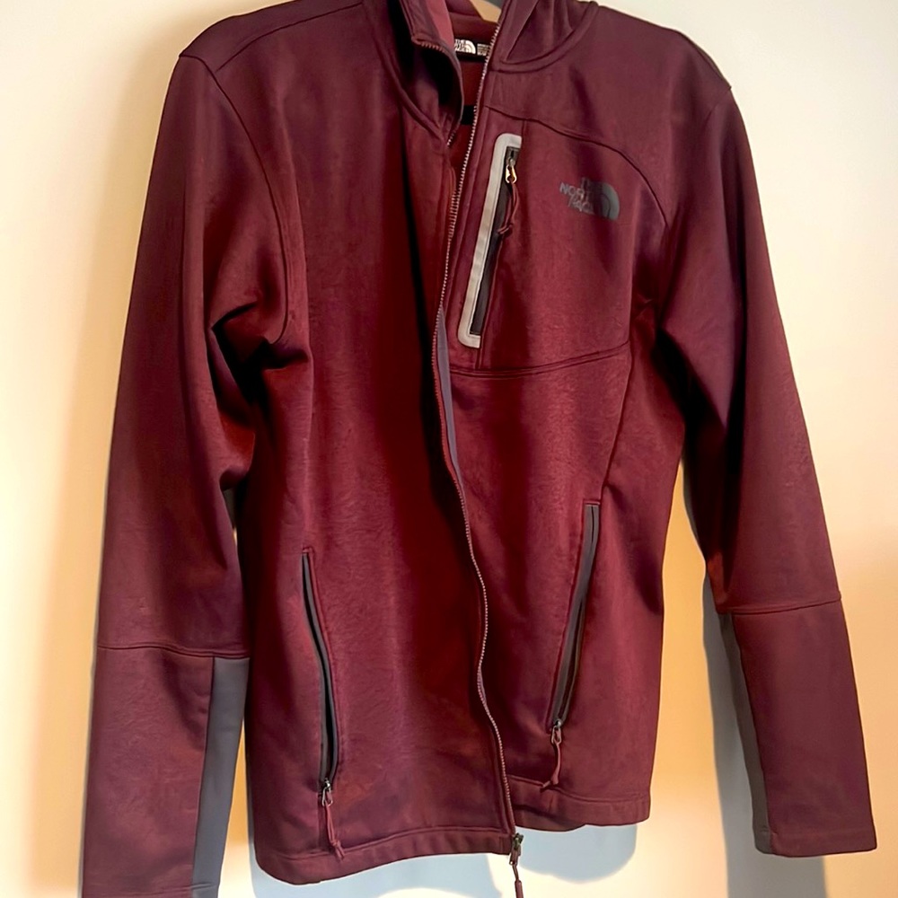North Face fleece hooded zip up